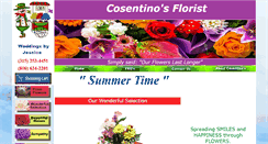 Desktop Screenshot of cosentinosflorist.com
